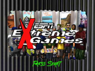 ESPN X Games Pro Boarder title screen for Playstation